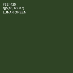 #2E4425 - Lunar Green Color Image